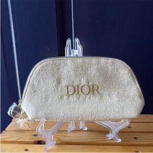Dior Shimmering Gold Cosmetic Bag